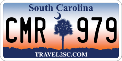 SC license plate CMR979