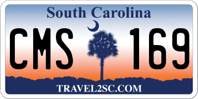 SC license plate CMS169