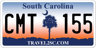 SC license plate CMT155