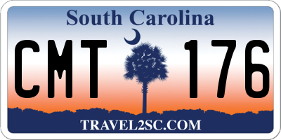 SC license plate CMT176