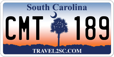 SC license plate CMT189