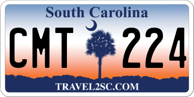 SC license plate CMT224
