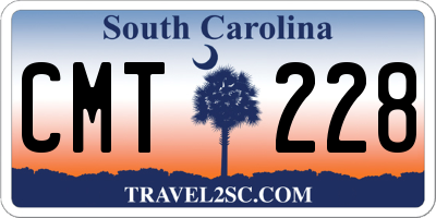 SC license plate CMT228