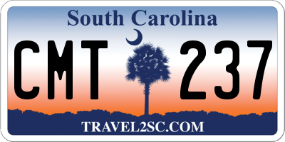 SC license plate CMT237