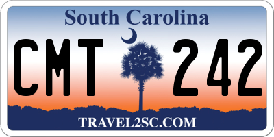 SC license plate CMT242