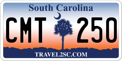 SC license plate CMT250