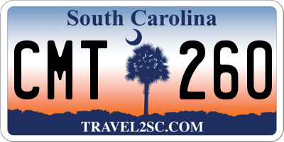 SC license plate CMT260