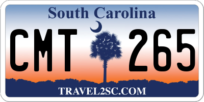 SC license plate CMT265