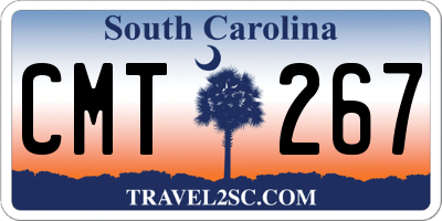 SC license plate CMT267