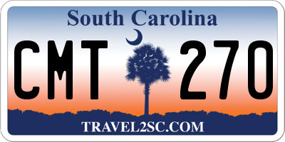 SC license plate CMT270