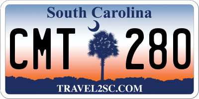 SC license plate CMT280