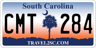 SC license plate CMT284
