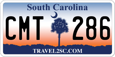 SC license plate CMT286