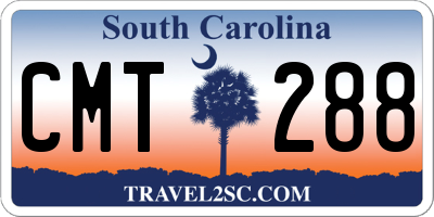 SC license plate CMT288