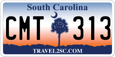 SC license plate CMT313