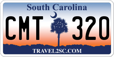 SC license plate CMT320
