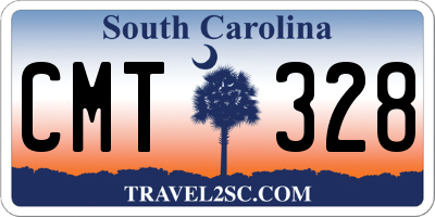 SC license plate CMT328