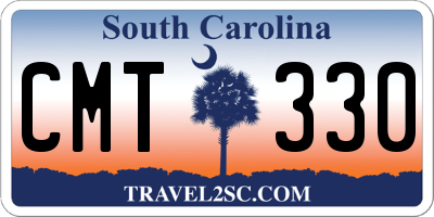 SC license plate CMT330