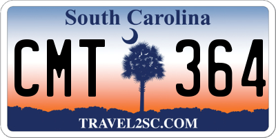 SC license plate CMT364