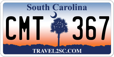 SC license plate CMT367