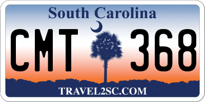 SC license plate CMT368