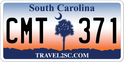 SC license plate CMT371