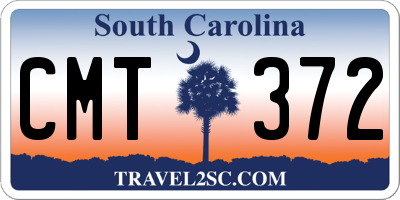 SC license plate CMT372