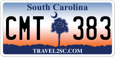 SC license plate CMT383