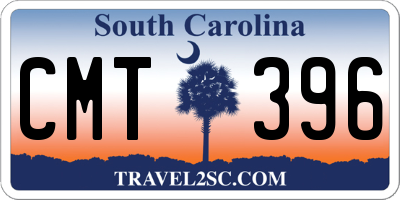 SC license plate CMT396