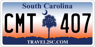 SC license plate CMT407