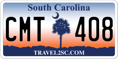 SC license plate CMT408