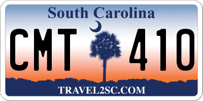 SC license plate CMT410