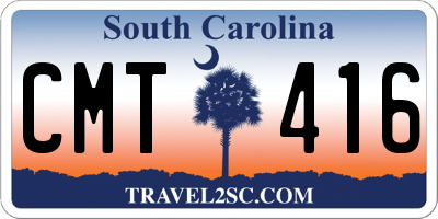 SC license plate CMT416