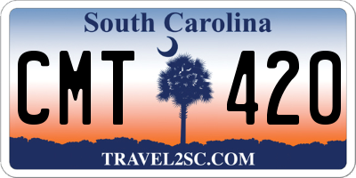 SC license plate CMT420