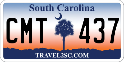 SC license plate CMT437