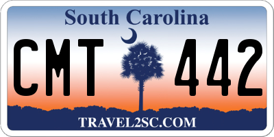 SC license plate CMT442
