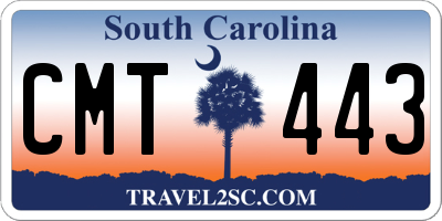 SC license plate CMT443
