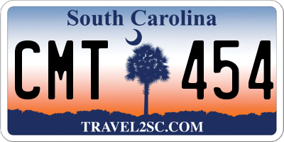 SC license plate CMT454