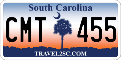 SC license plate CMT455
