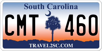SC license plate CMT460
