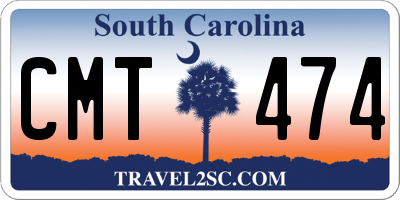 SC license plate CMT474