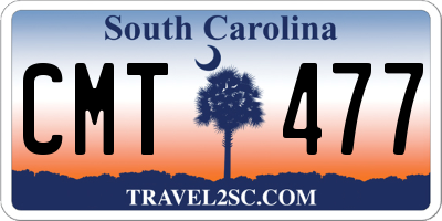 SC license plate CMT477