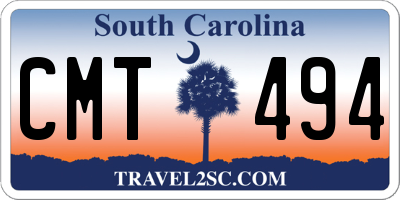 SC license plate CMT494