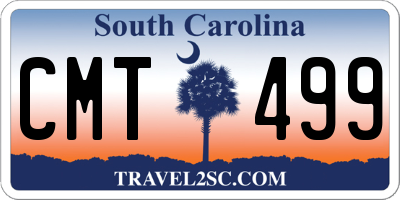 SC license plate CMT499