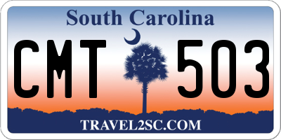 SC license plate CMT503