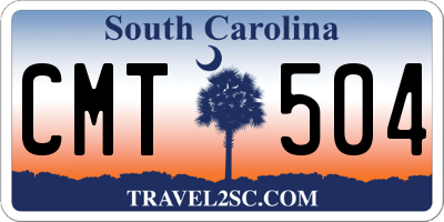 SC license plate CMT504