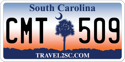 SC license plate CMT509