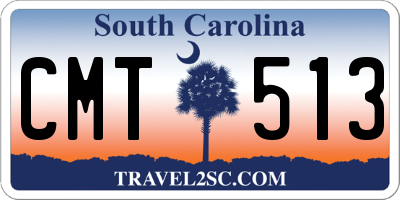 SC license plate CMT513