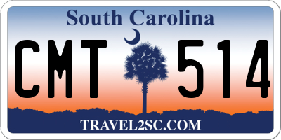 SC license plate CMT514