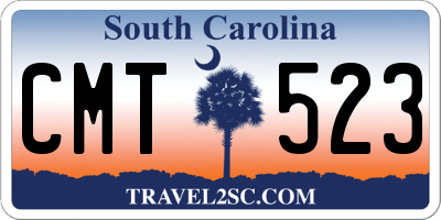 SC license plate CMT523